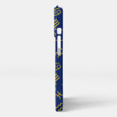 Boogschutter Zodiac + Astrologie Symbolen PTN Gld  iPhone Hoesje (Linkerkant)