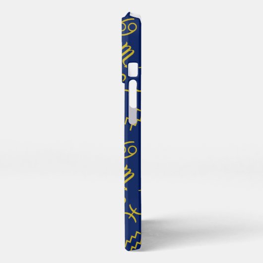 Boogschutter Zodiac + Astrologie Symbolen PTN Gld  iPhone Hoesje (Linkerkant)