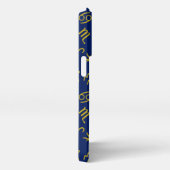 Boogschutter Zodiac + Astrologie Symbolen PTN Gld  iPhone Hoesje (Rechterkant)