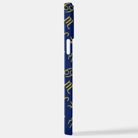 Boogschutter Zodiac + Astrologie Symbolen PTN Gld  iPhone Hoesje (Rechterkant)