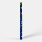 Boogschutter Zodiac + Astrologie Symbolen PTN Gld  Samsung Galaxy Hoesje (Rechterkant)