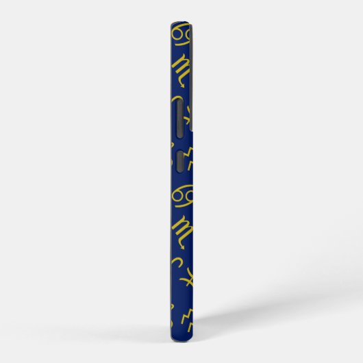 Boogschutter Zodiac + Astrologie Symbolen PTN Gld  Samsung Galaxy Hoesje (Rechterkant)