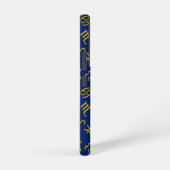 Boogschutter Zodiac + Astrologie Symbolen PTN Gld Samsung Galaxy Hoesje (Rechterkant)