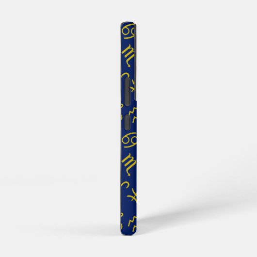 Boogschutter Zodiac + Astrologie Symbolen PTN Gld Samsung Galaxy Hoesje (Rechterkant)