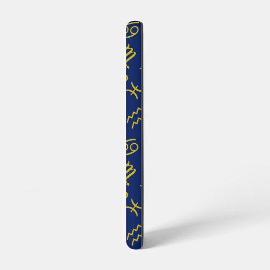 Boogschutter Zodiac + Astrologie Symbolen PTN Gld  Samsung Galaxy Hoesje (Linkerkant)