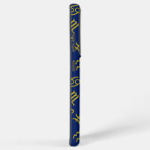 Boogschutter Zodiac + Astrologie Symbolen PTN Gld  Samsung Galaxy Hoesje (Rechterkant)