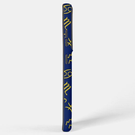 Boogschutter Zodiac + Astrologie Symbolen PTN Gld  Samsung Galaxy Hoesje (Rechterkant)