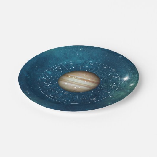 Boogschutter Zodiac Astrologie Teken - Planet Jupi Papieren Bordje (Gekanteld)