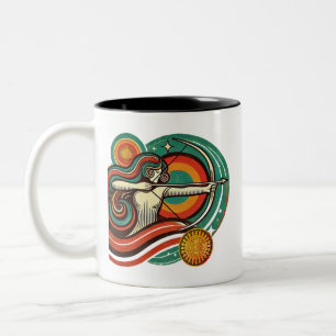 Boogschutter Zodiac Coffee Mok Vrouw Design