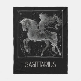 Boogschutter Zodiac Constellation Fleece Deken