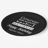 Boogschutter Zodiac Fun Kenmerken Verjaardag Papieren Bordje (Gekanteld)