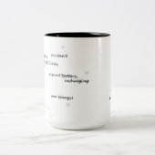 Boogschutter Zodiac Fun Text voor dagelijks of cad Tweekleurige Koffiemok (Center)