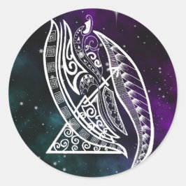 Boogschutter zodiac galaxy tribal ronde sticker