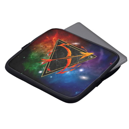 Boogschutter Zodiac Geschenk Astrologie Laptop Sleeve (Voorkant top)
