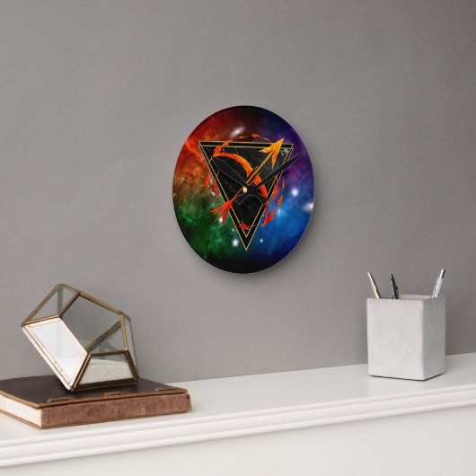 Boogschutter Zodiac Geschenk Astrologie Ronde Klok (Kantoor)