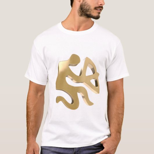 Boogschutter Zodiac Goud Symbool Astrologie Cadeau T-shirt (Voorkant)