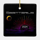 Boogschutter Zodiac Holiday Ornament gepersonalise (Achterkant)