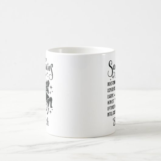 Boogschutter Zodiac Horoscoop Aangepaste naam Koffiemok (Center)