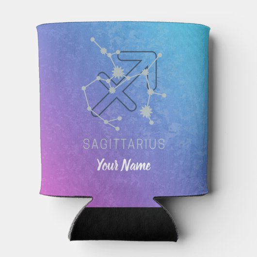 Boogschutter Zodiac Horoscoop Sterrenbeeld Blikjeskoeler (Achterkant)