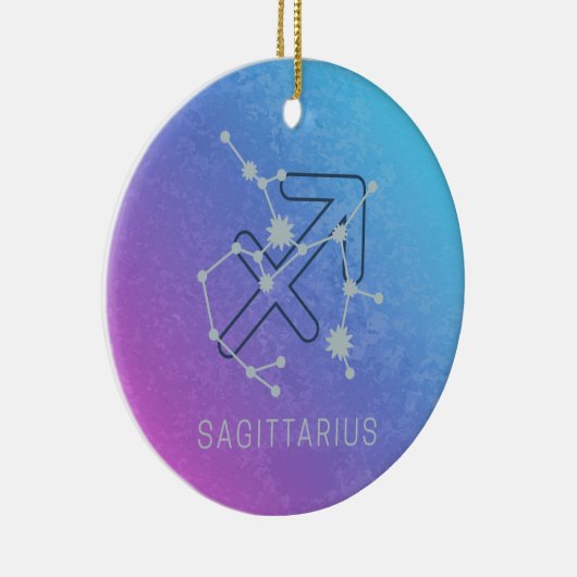 Boogschutter Zodiac Horoscoop Sterrenbeeld Keramisch Ornament (Rechts)