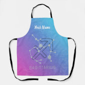 Boogschutter Zodiac Horoscoop Sterrenbeeld Schort (Voorkant)
