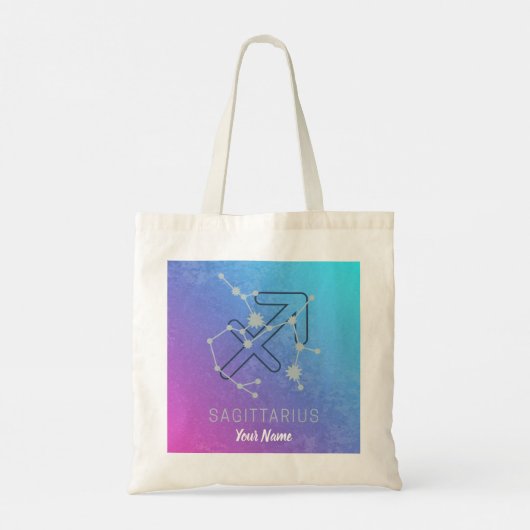 Boogschutter Zodiac Horoscoop Sterrenbeeld Tote Bag (Achterkant)