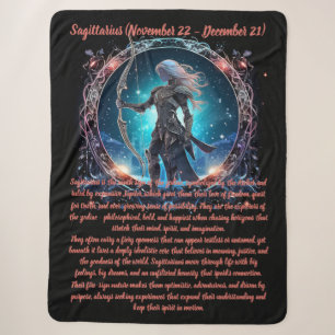 Boogschutter Zodiac Kunst Sherpa Deken