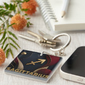Boogschutter Zodiac Luxe Hemellich Astrologie Cade Sleutelhanger (Voorkant Rechts)