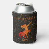 Boogschutter zodiac modern gepersonaliseerd blikjeskoeler (Blikje Achterkant)
