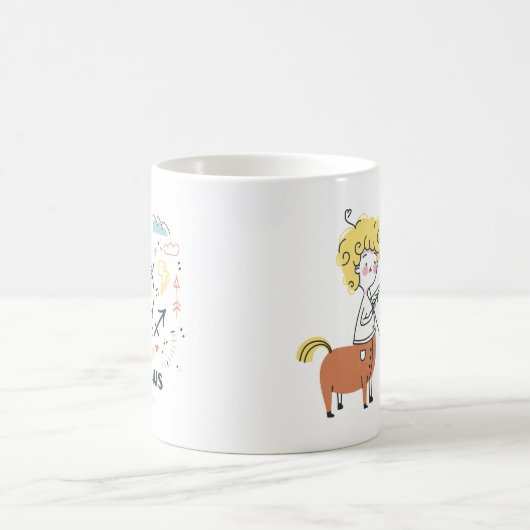 Boogschutter Zodiac Mok, Astrologie Gift Koffiemok (Center)