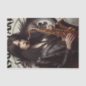 Boogschutter Zodiac Musicus Saxofoon Decoupage  Tissuepapier (Voorkant)