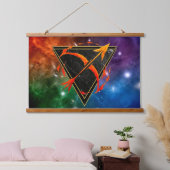Boogschutter Zodiac nevel Gift Astro Hangend Wandkleed (Slaapkamer)