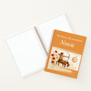 Boogschutter Zodiac Notitieboek/Dagboek – Art Nouv Notitieboek