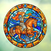 Boogschutter Zodiac Sign Faux Glas in lood Raamsticker (Vel 3)