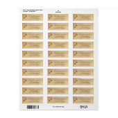 Boogschutter Zodiac Sign - Retouradreslabels Etiket (Full Sheet)