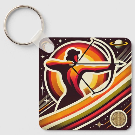 Boogschutter Zodiac Sleutelhanger ontwerp (Voorkant)