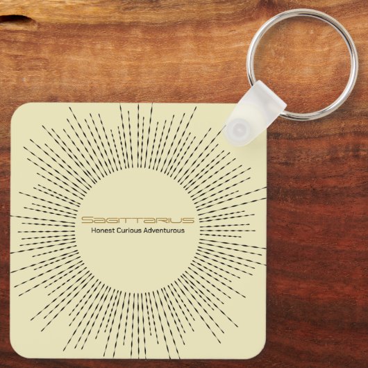 Boogschutter Zodiac Sleutelhanger  ontwerp (Achterkant)