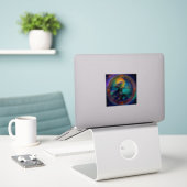 Boogschutter Zodiac Stickers, hemelse Zodiac Sticker (Laptop op bureau)