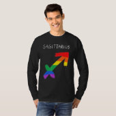 Boogschutter Zodiac teken Gay Lesbisch LGBT Pride T-shirt (Voorkant volledig)
