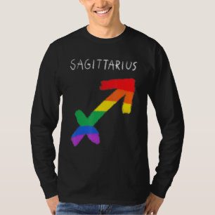 Boogschutter Zodiac teken Gay Lesbisch LGBT Pride T-shirt