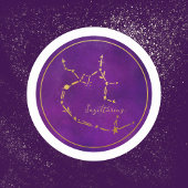 Boogschutter Zodiac teken Gouden folie Constellati Ronde Sticker