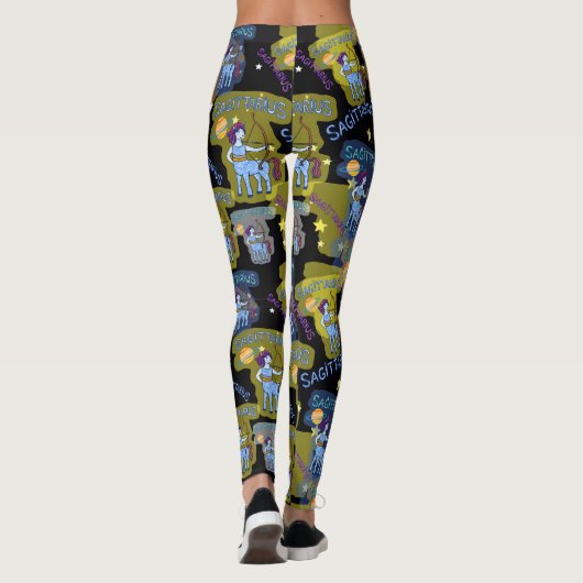 Boogschutter Zodiac teken van de telefoon Leggings (Achterkant)