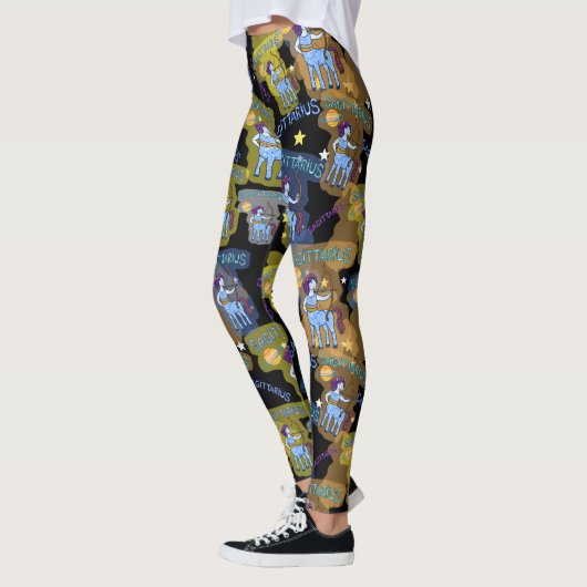 Boogschutter Zodiac teken van de telefoon Leggings (Links)