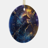 Boogschutter Zodiac Teken Waterverf Ontwerp Keramisch Ornament (Rechts)