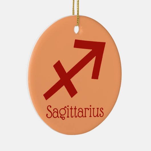 Boogschutter Zonneteken Sterrenbeeld Symbool Keramisch Ornament (Rechts)