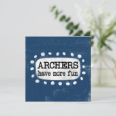 Boogschutters hebben meer leuk Wenskaart Kaart (Staand voorkant)