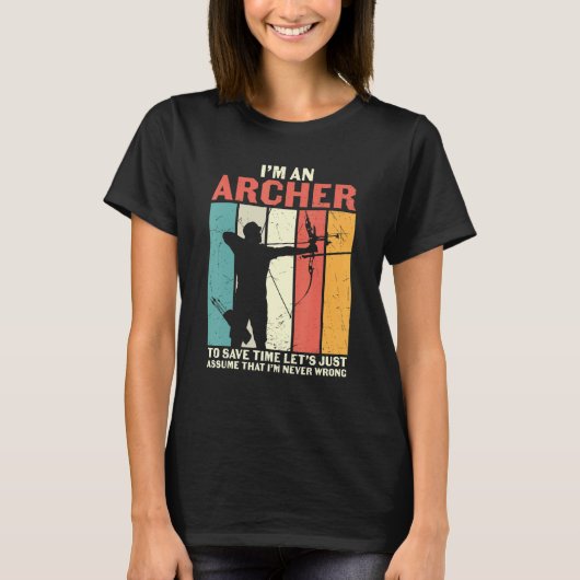 Boogschutters Ik ben een boogschutter neem aan dat T-shirt (Voorkant)