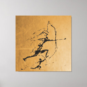 Boogschutters uit de Steentijd Canvas Afdruk