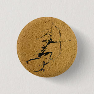 Boogschutters uit de Steentijd Ronde Button 3,2 Cm