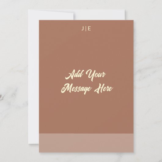 Boogstijl bruiloft plat dank u kaart (Achterkant)